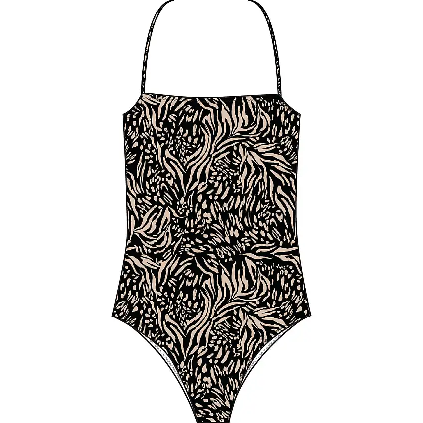 Costume da bagno donna 1 pezzo Quiksilver Classic Bandeau Aop