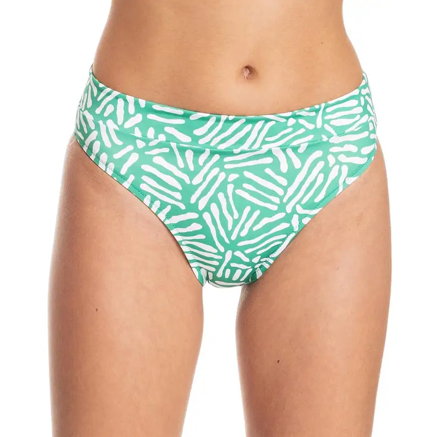 Slip per costume da bagno da donna Quiksilver Classic Hi Waist Band Aop