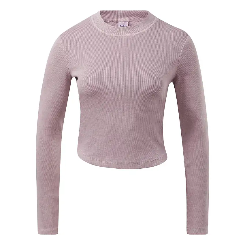 T-shirt donna a maniche lunghe Reebok Classics Natural Dye Ribbed