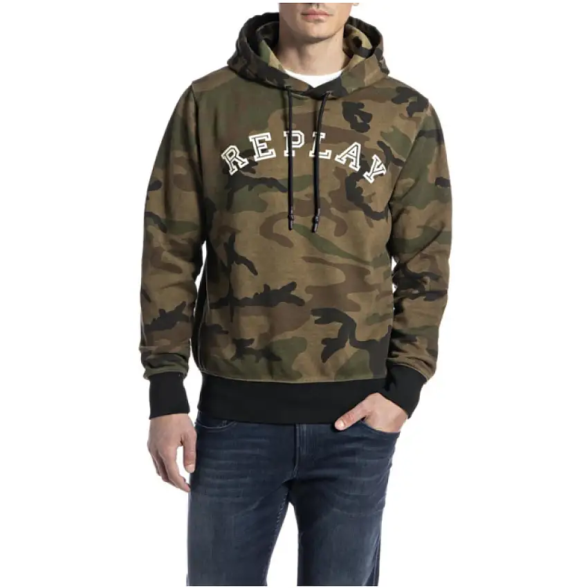 Felpa con cappuccio Replay Regular