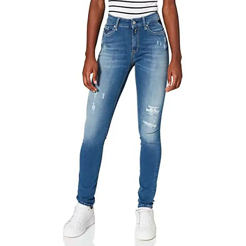 Jeans denim da donna Replay luzien 10.75 hyperflex stretch