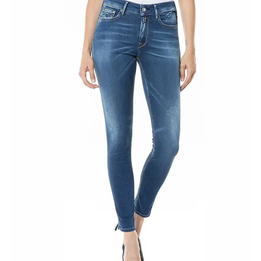 Jeans denim da donna Replay luzien 10.75 oz hyperflex stretch