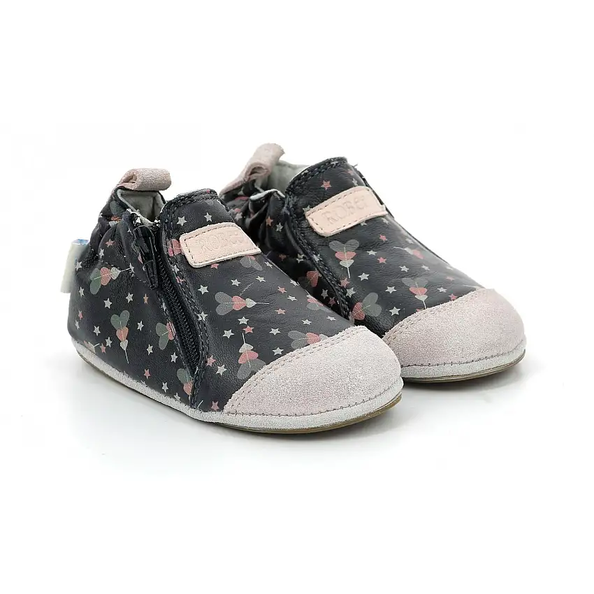 Pantofole da bambina Robeez Festive Hearts