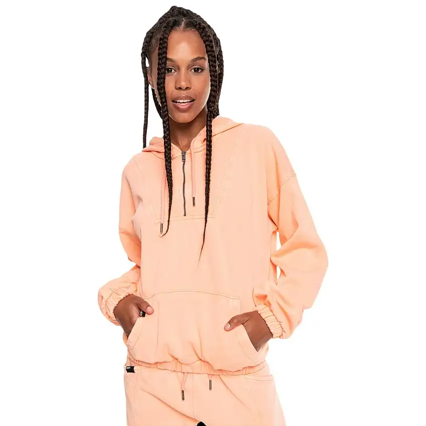 Felpa da donna con cappuccio e mezza zip Roxy Travel Far