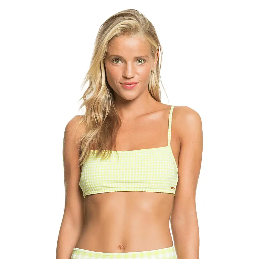 Crop top da bagno a fascia Roxy Beautiful Sun