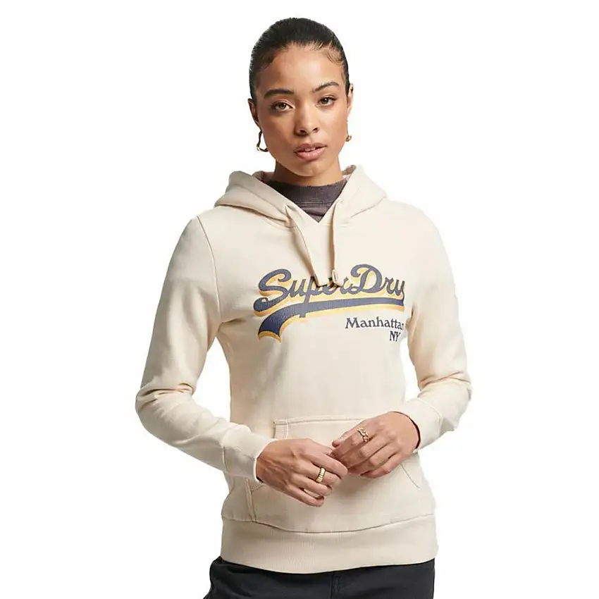 Felpa da donna con cappuccio Superdry Vintage Logo Borough