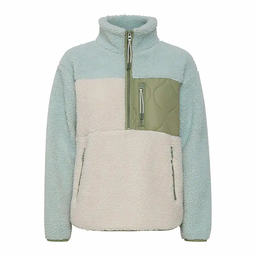 Pile donna con mezza zip e maniche lunghe TheJoggConcept Jcberri