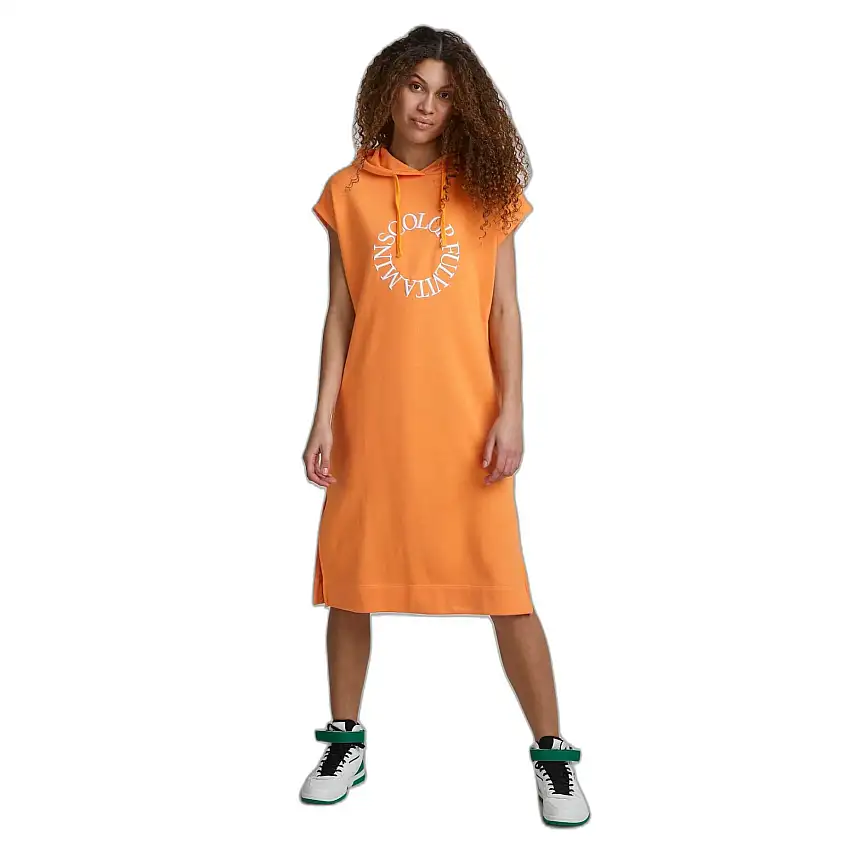 Abito donna in felpa lunga con cappuccio TheJoggConcept Jcsafine