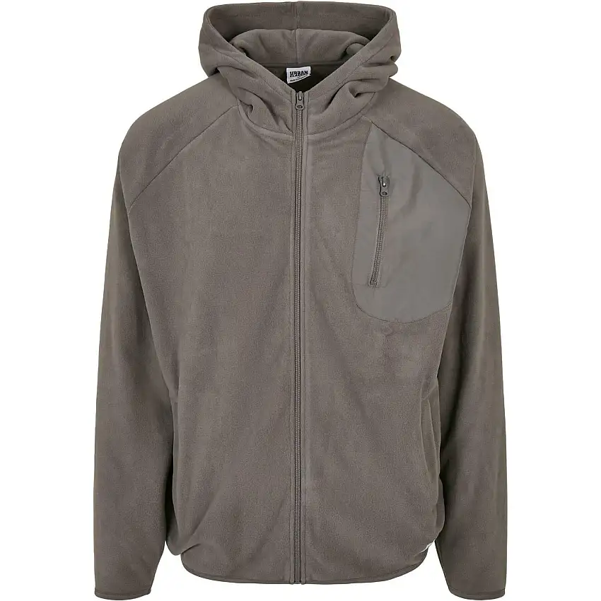 Felpa con cappuccio e zip Urban Classics Polar Fleece GT