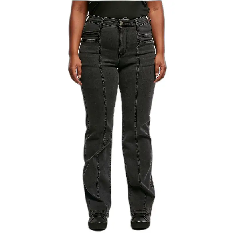 Jeans donna a vita alta con spacco dritto Urban Classics
