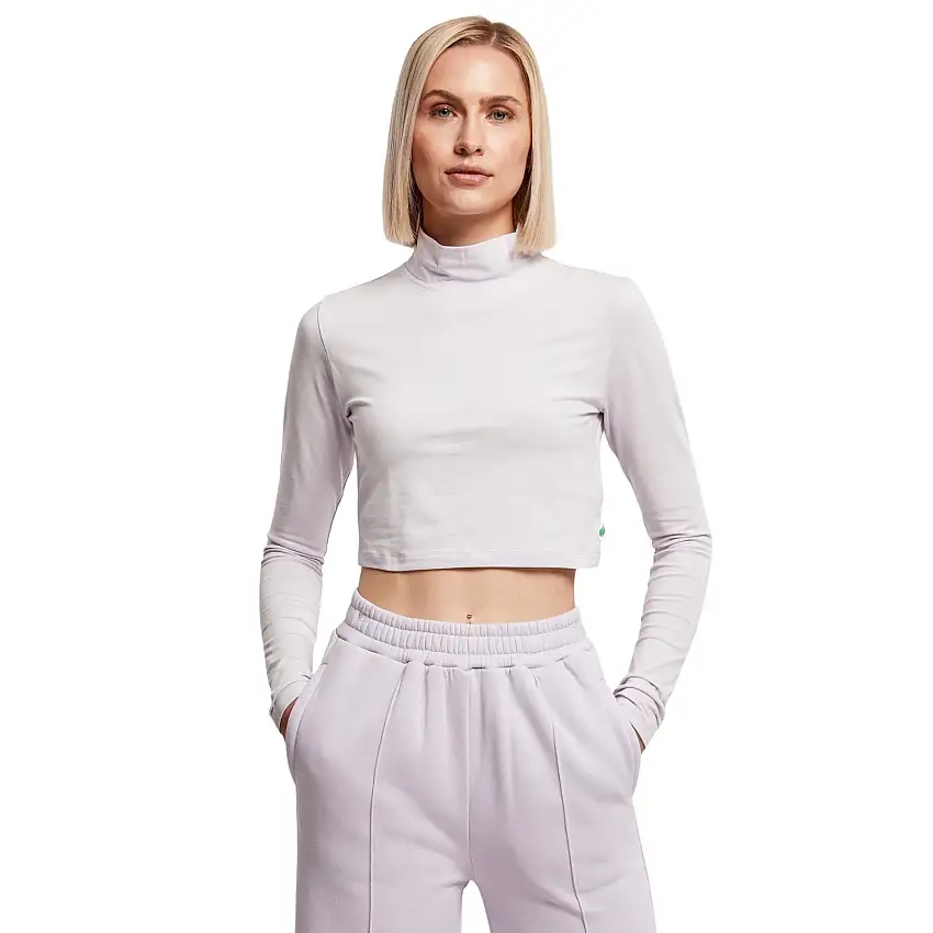 Maglietta donna a manica lunga a collo alto Urban Classics Organic GT