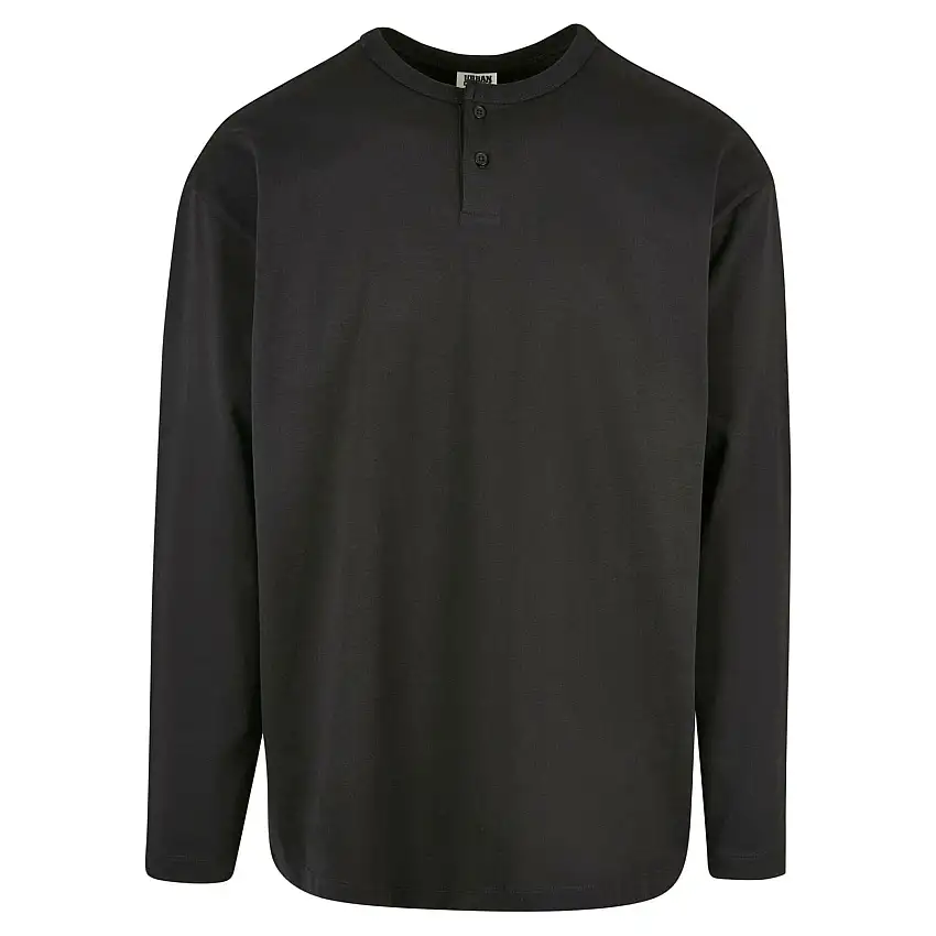 Maglietta a maniche lunghe Urban Classics Henley Oversized