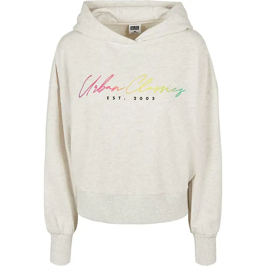 Felpa con cappuccio da donna Urban Classics oversize Rainbow GT