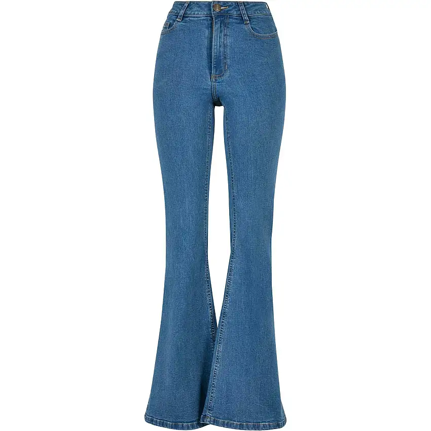 Jeans a vita alta da donna Urban Classics Organic Flared Denim GT [Misura 31]