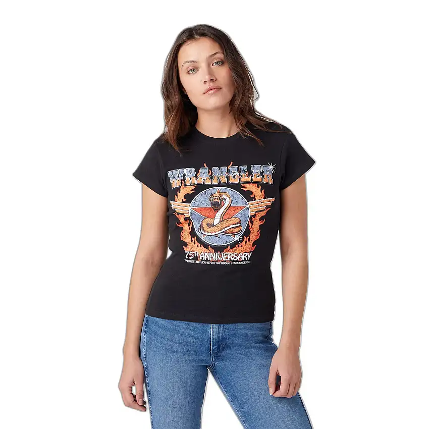Maglietta da donna Wrangler Shrunken
